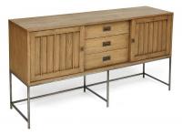 Комод Secret De Maison DAVIS ( mod. BUF OTH 19-03 ) красное дерево/металл, 160х43х90см, античный дуб. Фото №1