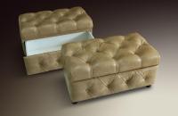 Банкетка "Благо 3" с выдвижным ящиком Б-3.3432. Фото №1