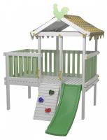 Комплекс игровой ДК7Б, бирюзовый, серый. Фото №1