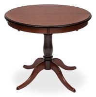 Стол раскладной Siena ( SA-T4EX) дерево гевея/мдф, 90+30х90х75см, MAF Brown. Фото №1