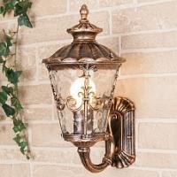 Diadema U черное золото уличный настенный светильник GLYF-8046U. Фото №1