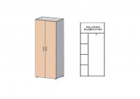 Гардероб гл. 422мм с задней стенкой ДВП 3мм, широкий Европа Лайт