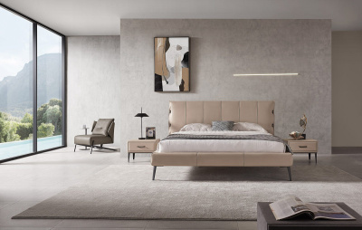 Кровать 1727 бежевая фото Кровать 1727 бежевая. Фото №2