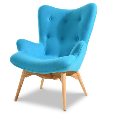 Кресло DC917 blue-голубое. Фото