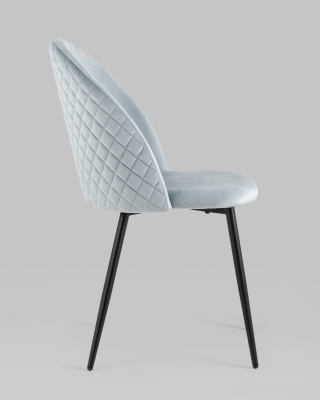 Стул Lilly велюр серо-голубой фото Стул Lilly велюр серо-голубой. Фото №4