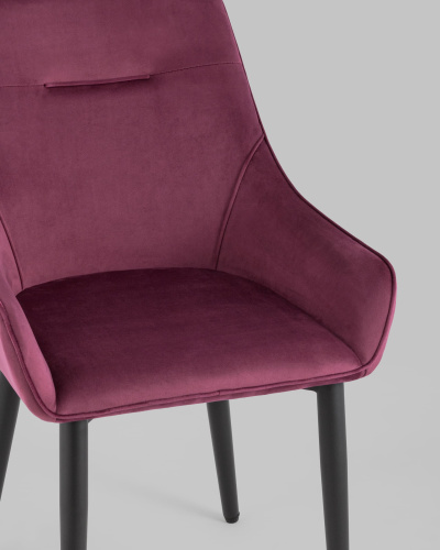 Стул Диана велюр бордовый. Фото №9