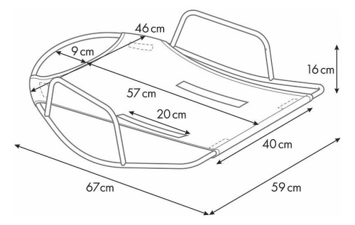 Шезлонг детский Polini kids, серый. Фото №8