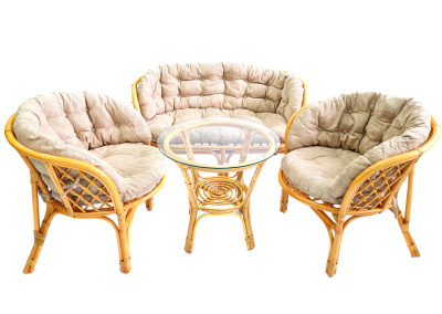 Комплект Багама с диваном и бежевыми подушками. Фото №4