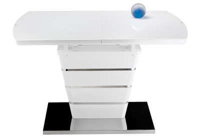 Стол стеклянный Space 140 белый. Фото