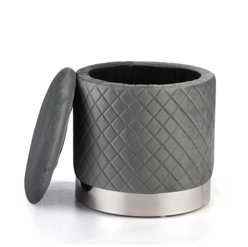 Пуф FS-006-40SV серый. Фото №2