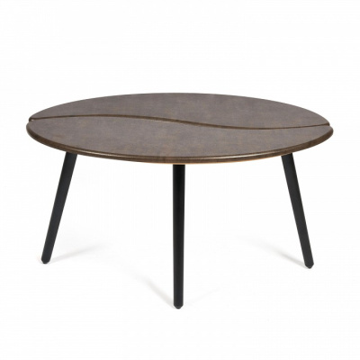 Стол журнальный COFFEE МДФ/дерево, 90*60*47 см, Браун (ножки черные). Фото