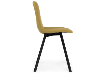 Стул Агот горчичный / черный каркас. Фото