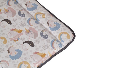 Матрас пеленальный Polini kids Волшебный Единорог, серый. Фото №4