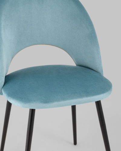 Стул Меган велюр пыльно-голубой. Фото №9