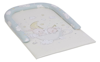 Доска пеленальная Polini kids Зайки на облачках с бортиками,. Фото