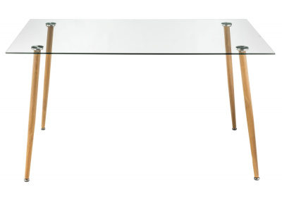 Стол стеклянный Rober wood. Фото