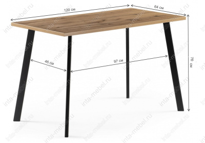Стол деревянный Тринити Лофт 120 дуб вотан. Фото