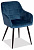 Кресло BEATA (mod. 8266) металл/ткань, 56х60х82 см, синий (G062-48)/черный (поставляется по 2 шт)