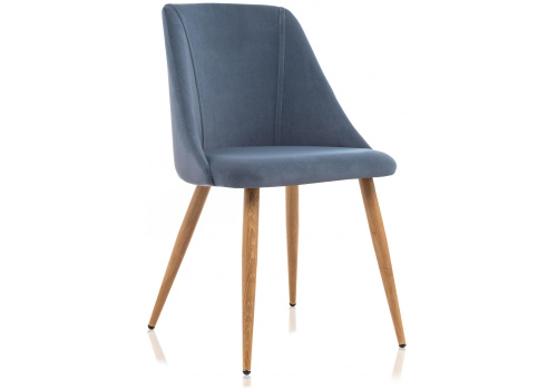 Стул Morgan blue / wood. Фото №1