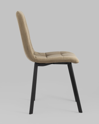 Стул Oliver Square велюр капучино. Фото