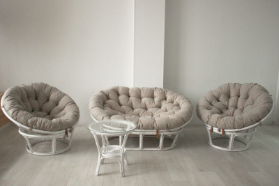 Подушка для кресла Папасан 23/01, цвет: бежевый. Фото №4