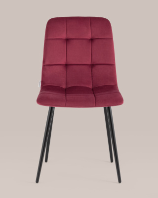 Стул Одди велюр красный. Фото