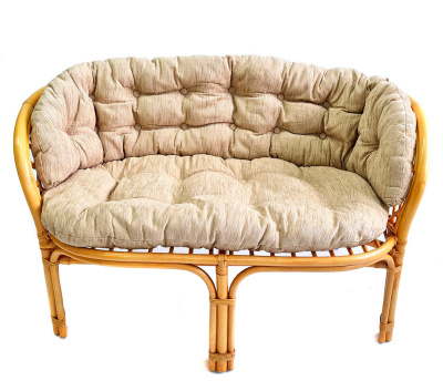 Подушка на диван "Багама" полная бежевая шенилл. Фото