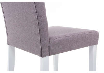 Стул деревянный Amelia white / fabric fog. Фото