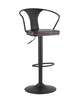 Стул барный TOLIX ARMS SOFT черный матовый фото Стул барный TOLIX ARMS SOFT черный матовый. Фото №2