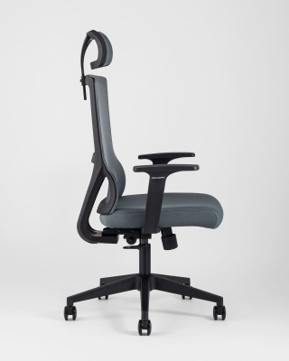 Кресло руководителя TopChairs Local серое. Фото №4