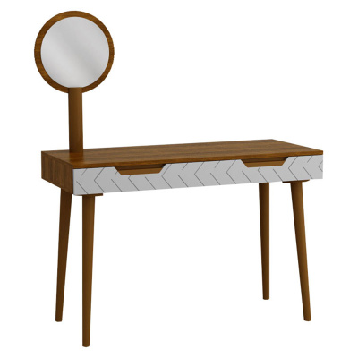 Зеркало для стола туалетного Сканди Орех. Фото