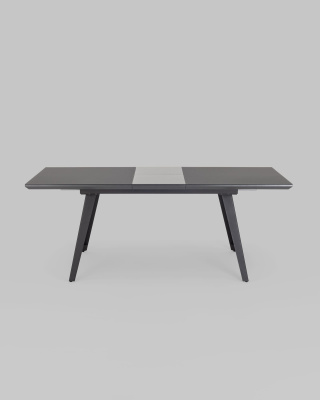 Стол обеденный Палермо раскладной 160-200*90 серый со стеклом фото Стол обеденный Палермо раскладной 160-200*90 серый со стеклом. Фото №5