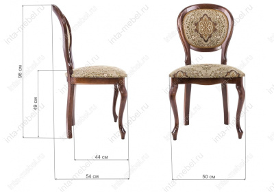 Стул деревянный Adriano 082 вишня без патины. Фото