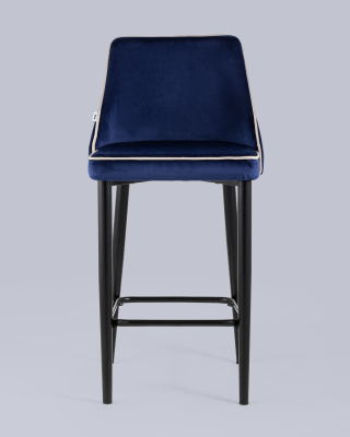 Стул полубарный Коби велюр синий. Фото №5