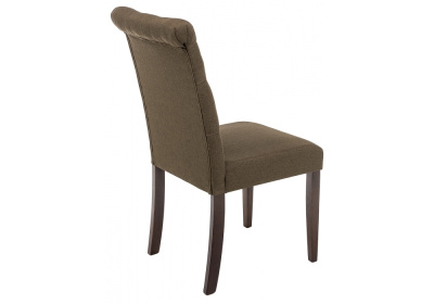 Стул деревянный Amelia dark walnut / fabric brown. Фото №4
