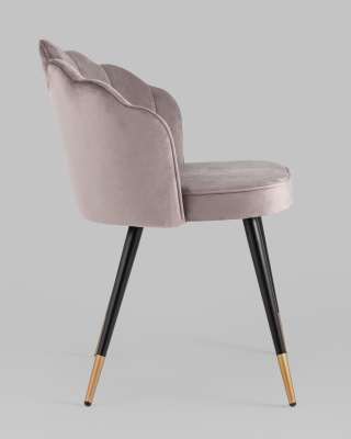 Стул Камилла велюр пепельно-розовый. Фото