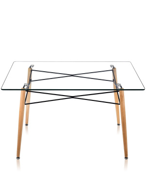 Стол DSW 130*80, прозрачный. Фото