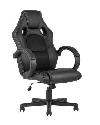 Кресло игровое TopChairs Renegade черное фото Кресло игровое TopChairs Renegade черное. Фото №2