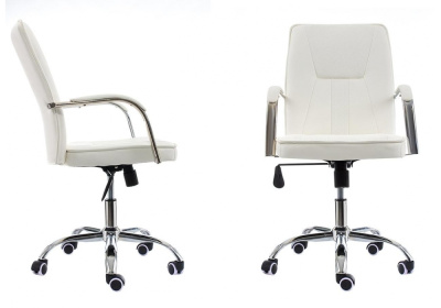 Стул Компьютерное кресло Nadir белое. Фото №2