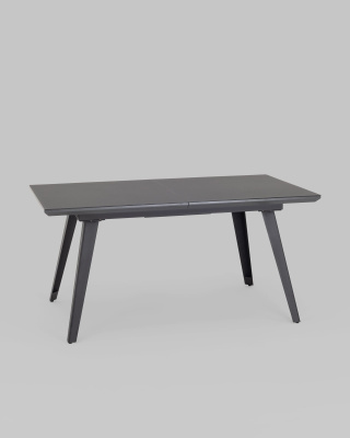 Стол обеденный Палермо раскладной 160-200*90 серый со стеклом фото Стол обеденный Палермо раскладной 160-200*90 серый со стеклом. Фото №3