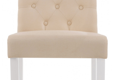 Стул деревянный Amelia white / fabric cream. Фото №4
