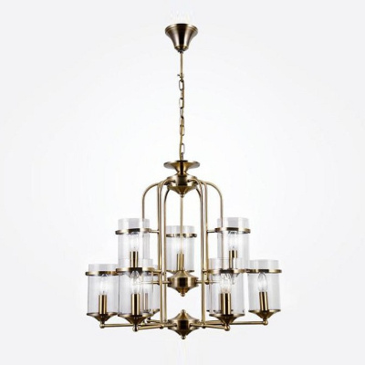 Подвесная люстра Eurosvet Consul 60040/9 античная бронза. Фото №2