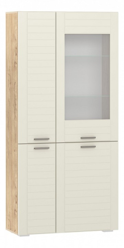 Шкаф комбинированный  Livorno НМ 011.48, Софт Панакота, Дуб Бунратти. Фото №1