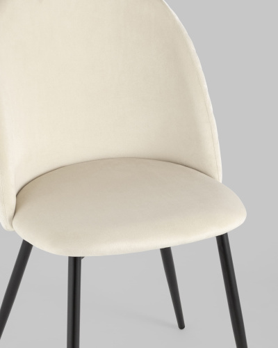 Стул Lilly велюр бежевый. Фото №9