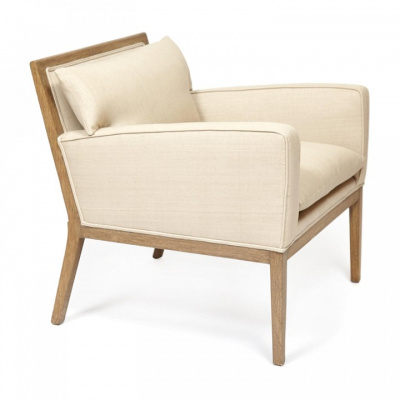 Кресло Secret de Maison POPAYAN ( mod. 20-29) красное дерево/ткань хлопок, 79*81*78 см, Античный дуб/ткань бежевая, ткань FP 028. Фото №2