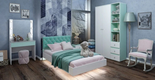 Шкаф платяной Тифани,белый. Фото №6