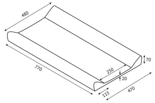 Доска пеленальная Polini Kids Малышарики Солнечный день,. Фото №11