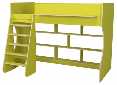 Кровать-чердак Р432-П Капризун 1, зеленый. Фото