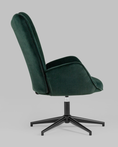 Кресло Филадельфия велюр изумрудный ножка черная. Фото №4