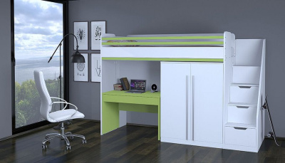 Стол письменный Polini Kids City, зеленый. Фото №4